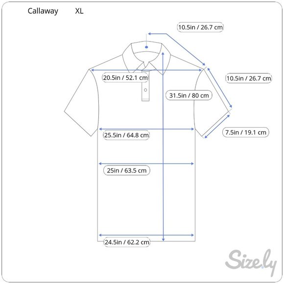 Callaway Mens XL Petit Four Heather Polo Shirt Blue Striped NWT $70 - Picture 2 of 5